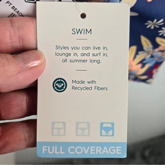 Roxy Beach Classics Hipster Bikini Bottoms Sz XS Bijou Blue New Tropic F… - Picture 11 of 16